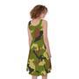 Military Camouflage Print Sleeveless Knee Length Dress