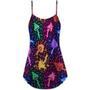 Mushroom Galaxy Rainbow Colorful Bright - V-Neck Sleeveless Cami Dress