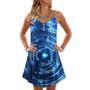 Music Neon Circle Music Notes - V-Neck Sleeveless Cami Dress