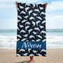 Name Custom Beach Towels Pool Travel Bath Kids Adults Unique Gift