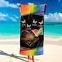 Nana Grandma Butterfly Personalized Beach Towels Unique Summer Gift