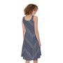 Native Denim Jeans Pattern Print Sleeveless Knee Length Dress