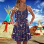 Native Pattern Summer Vibes Purple - Summer Dress