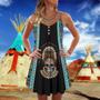 Native Skull Summer Vibes Pattern - Summer Dress