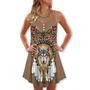 Native Wolf Peaceful Vibes Amazing - Summer Dress