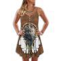 Native Wolf So Cool Peaceful Vibes - Summer Dress