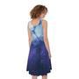 Nebula Space Print Sleeveless Knee Length Dress