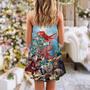 Octopus And Santa Merry Chrismas - V-Neck Sleeveless Cami Dress