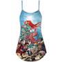 Octopus And Santa Merry Chrismas - V-Neck Sleeveless Cami Dress