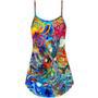 Octopus Lover Colorful Art Style - V-Neck Sleeveless Cami Dress