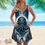 Octopus Spaghetti Strap Summer Dress