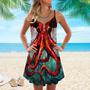 Octopus Spaghetti Strap Summer Dress