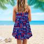 Of July America Star Spaghetti Strap Summer Dress