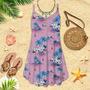 Palm Tree Beach Summer Spaghetti Strap Summer Dress