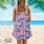 Palm Tree Beach Summer Spaghetti Strap Summer Dress