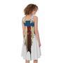 Patriotic American Eagle Print Sleeveless Knee Length Dress