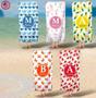 Pineapple Monogram Personalized Beach Towels Crab Summer Fruit Theme