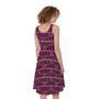 Pink African Ethnic Pattern Print Sleeveless Knee Length Dress