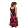 Pink Rose Kaleidoscope Print Sleeveless Knee Length Dress