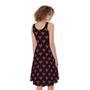 Pixel Heart Pattern Print Sleeveless Knee Length Dress