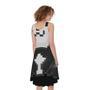 Pixel Panda Print Sleeveless Knee Length Dress