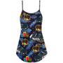 Police Christmas Pattern Merry Christmas - V-Neck Sleeveless Cami Dress