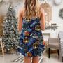 Police Christmas Pattern Merry Christmas - V-Neck Sleeveless Cami Dress