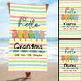 Popsicle Hello Summer Grandma Grandkids Custom Beach Towels Design