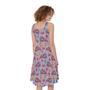 Psychedelic Pizza Pattern Print Sleeveless Knee Length Dress