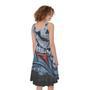 Punk Mohawk Devil Print Sleeveless Knee Length Dress