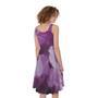 Purple Sweet Pea Print Sleeveless Knee Length Dress