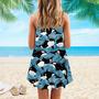 Realistic Killer Whale Orcinus Spaghetti Strap Summer Dress