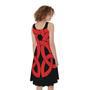 Red Celtic Knot Print Sleeveless Knee Length Dress