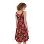 Red Ripe Tomatoes Pattern Print Sleeveless Knee Length Dress