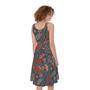 Retro Vintage Bohemian Floral Print Sleeveless Knee Length Dress