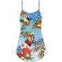 Robin Birds Amazing Merry Christmas - V-Neck Sleeveless Cami Dress