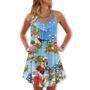 Robin Birds Amazing Merry Christmas - V-Neck Sleeveless Cami Dress