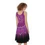 Sahasrara Chakra Mandala Print Sleeveless Knee Length Dress