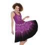 Sahasrara Chakra Mandala Print Sleeveless Knee Length Dress