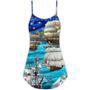 Sailing Love Ocean And Sky Christmas Style - V-Neck Sleeveless Cami Dress