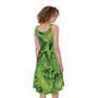 Salad Vegetable Print Sleeveless Knee Length Dress