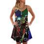 Samurai Don't Fear Of Life Samurai Christmas - V-Neck Sleeveless Cami Dress