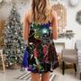 Samurai Don't Fear Of Life Samurai Christmas - V-Neck Sleeveless Cami Dress