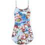 Santa And Snowman Christmas Holiday - V-Neck Sleeveless Cami Dress