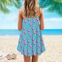 Santa Claus Christmas In July Spaghetti Strap Summer Dress