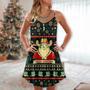 Santa Cowboy Christmas Old Man - V-Neck Sleeveless Cami Dress