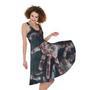 Scary Zombie Hands Print Sleeveless Knee Length Dress