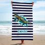 Sea Turtle Personalized Monogrammed Beach Towels Adults Unique Gift