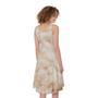 Sheepskin Print Sleeveless Knee Length Dress