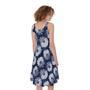 Shibori Motif Pattern Print Sleeveless Knee Length Dress